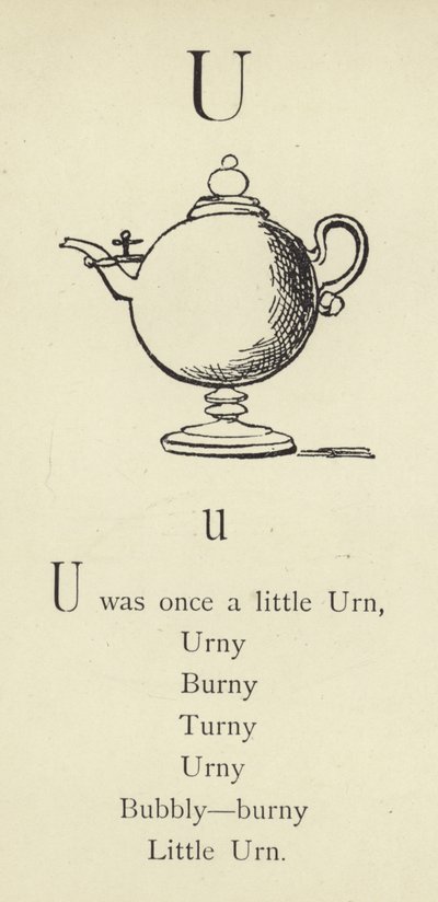 文字U 作： Edward Lear